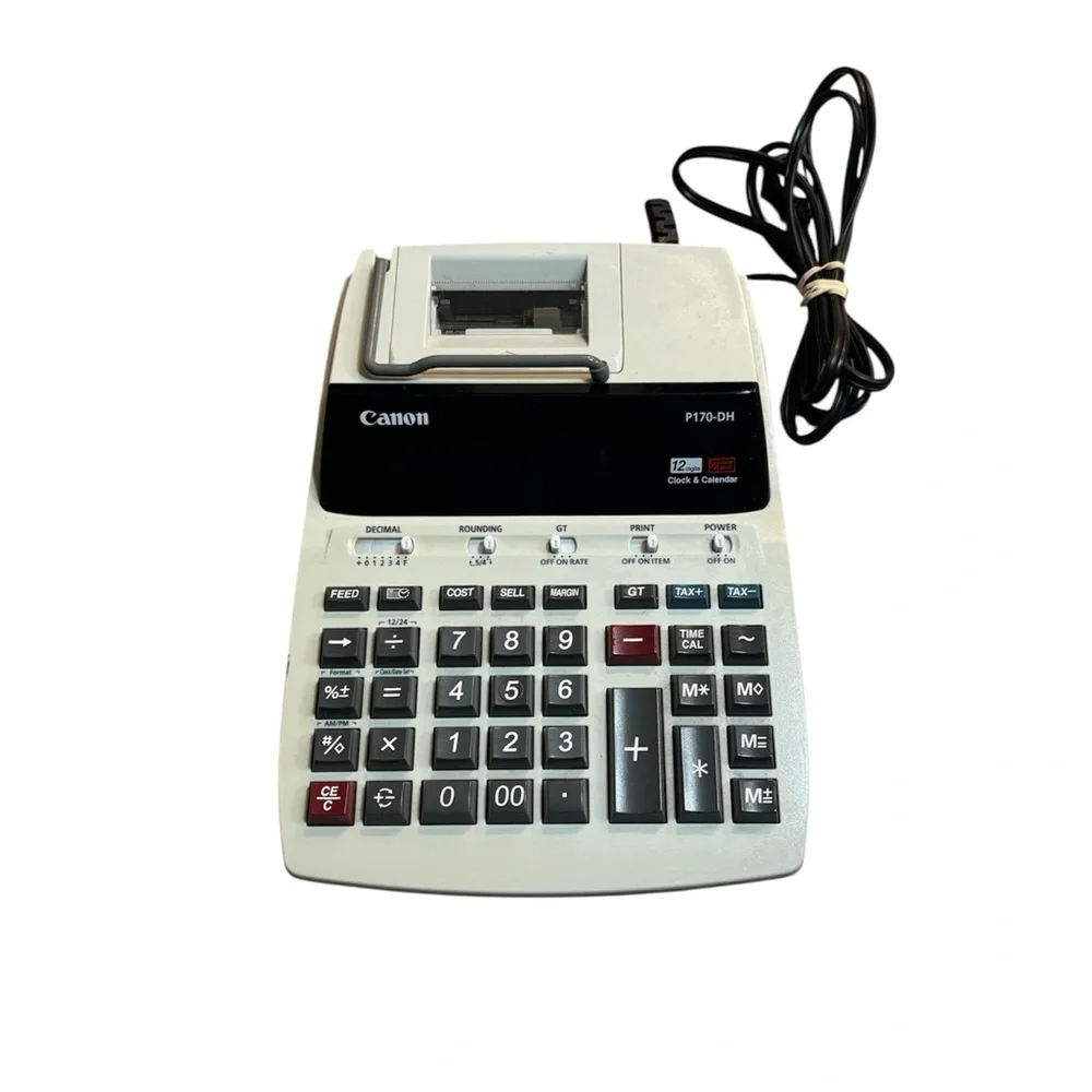 Canon P170-DH Calculator - Black and White